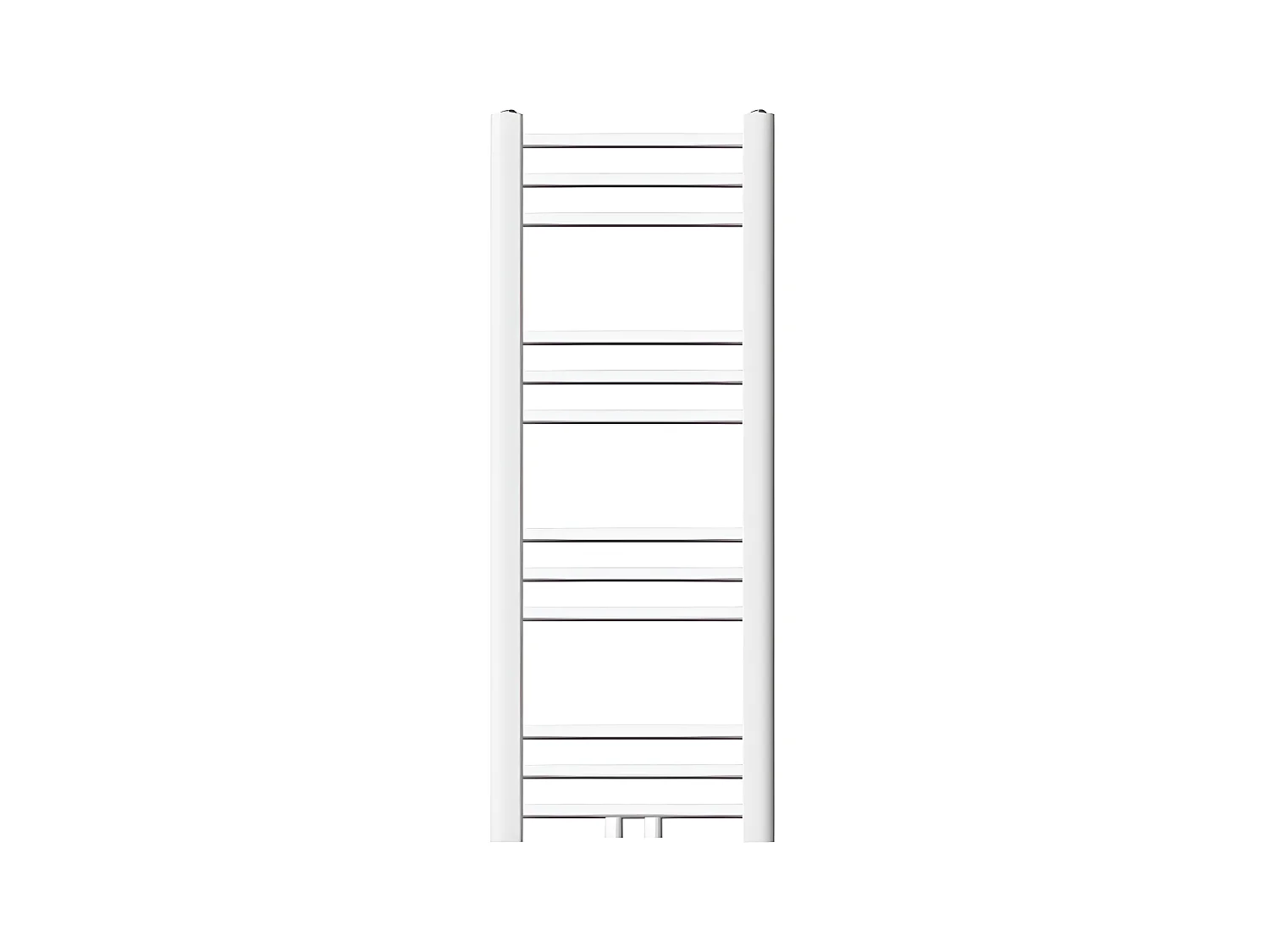 Radiateur sèche-serviette salle de bain droite blanc connexion central 30x80 cm