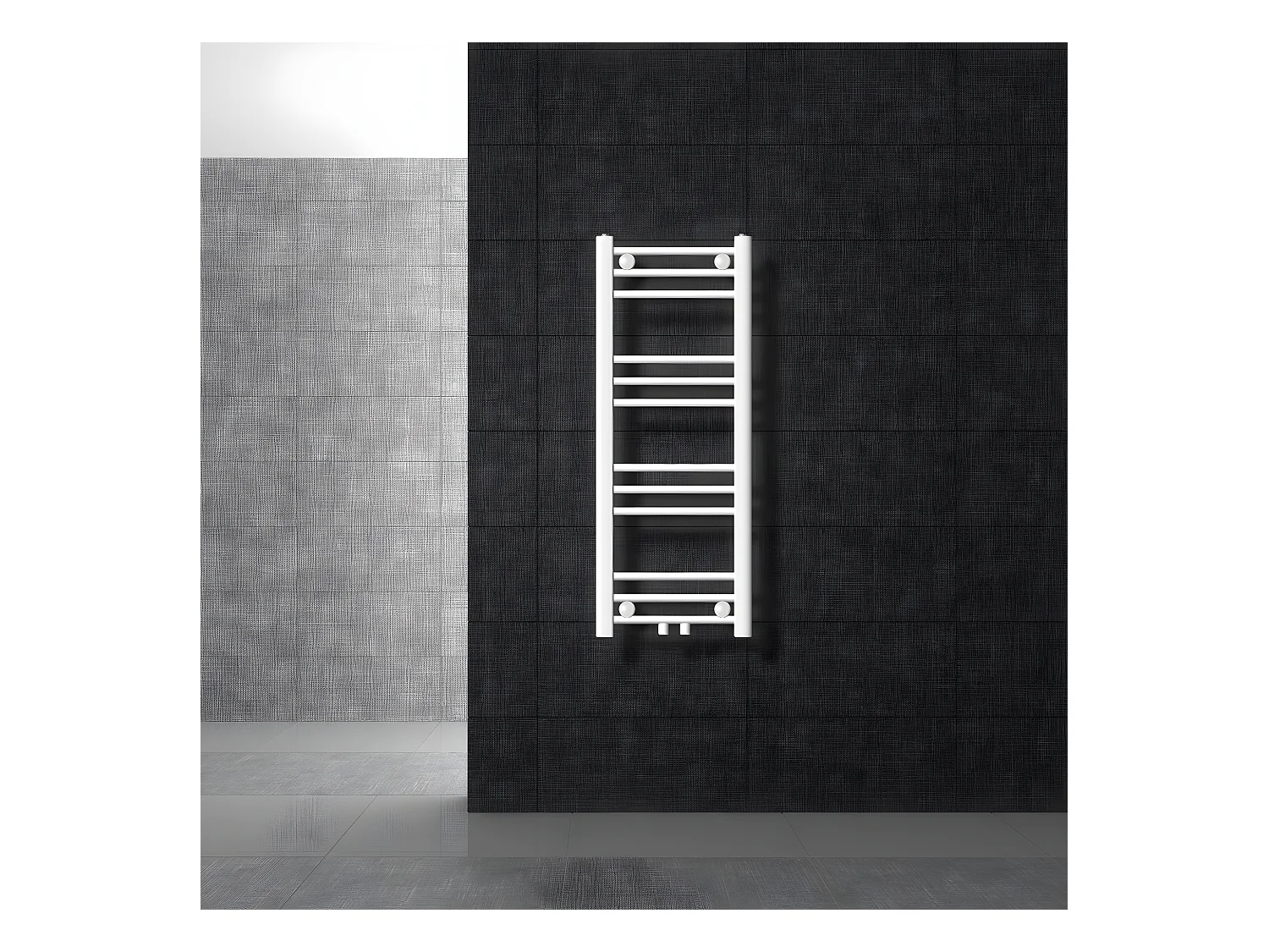 Radiador toallero de baño 30x80 cm calefactor blanco estufa diseño panel