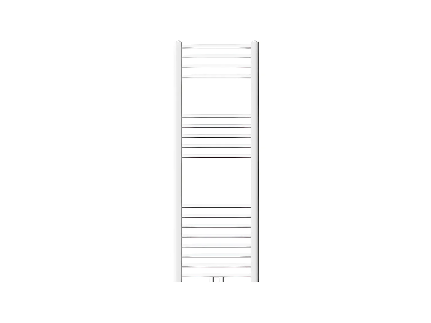 Radiateur sèche-serviette salle de bain droite blanc connexion central 40x120 cm