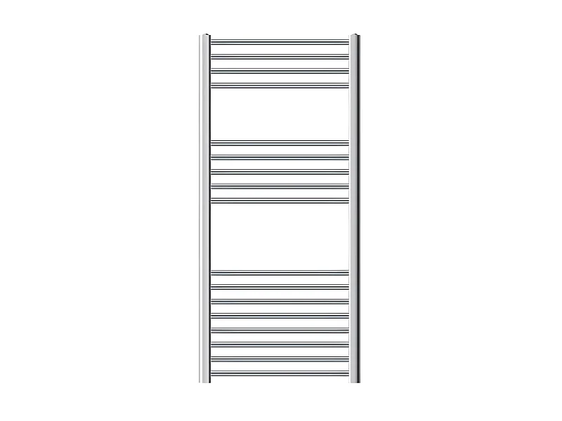 Radiatore Sahara termosifone calorifero per bagno laterale cromato 60x120 cm