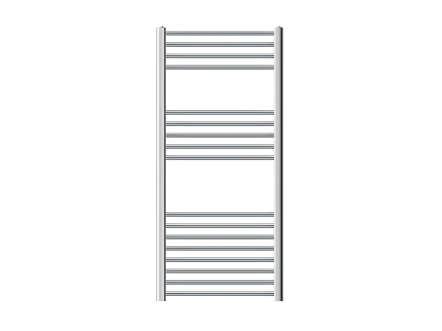 Radiateur de salle de bain Sahara Raccord latéral sèche-serviettes Chrome 60x120cm