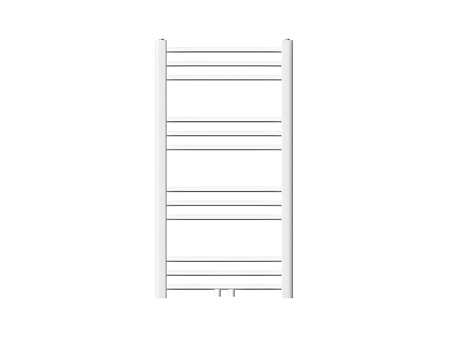 Radiateur sèche-serviette salle de bain en acier blanc connexion central 50x80cm