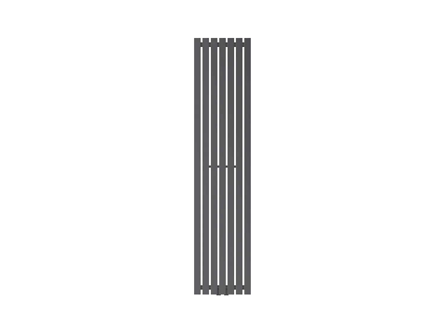 Radiateur Stella à panneaux anthracite 1600x370 mm raccord central salle de bain