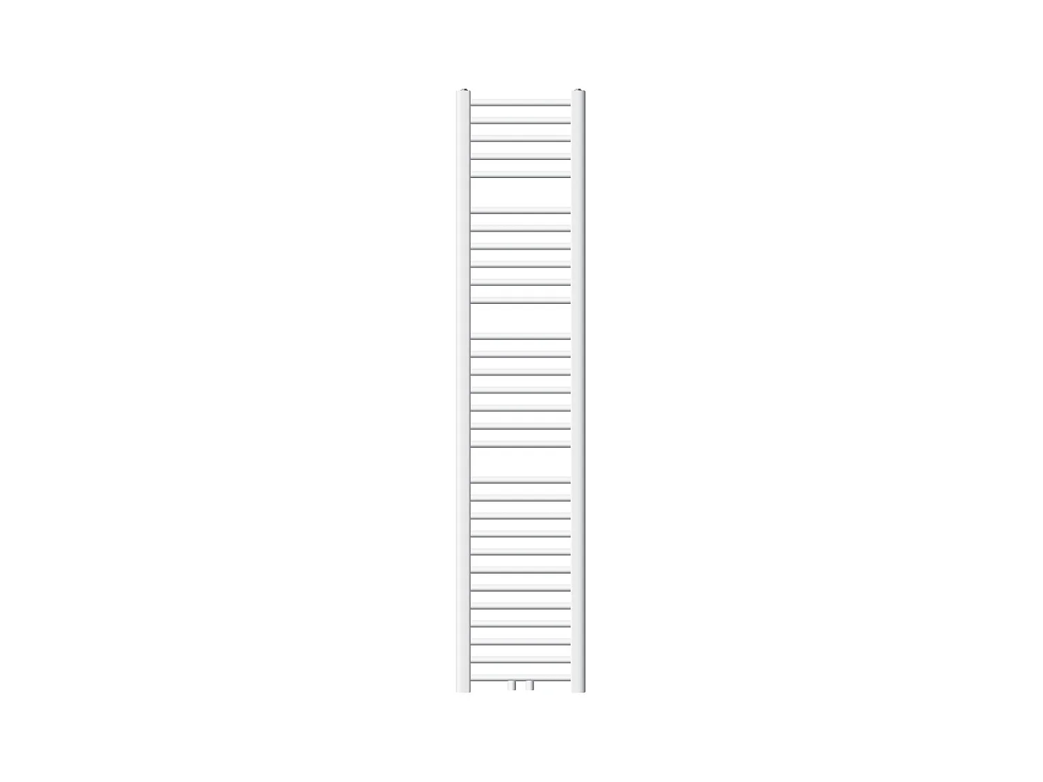 Radiateur sèche-serviette salle de bain droite blanc connexion central 30x180 cm