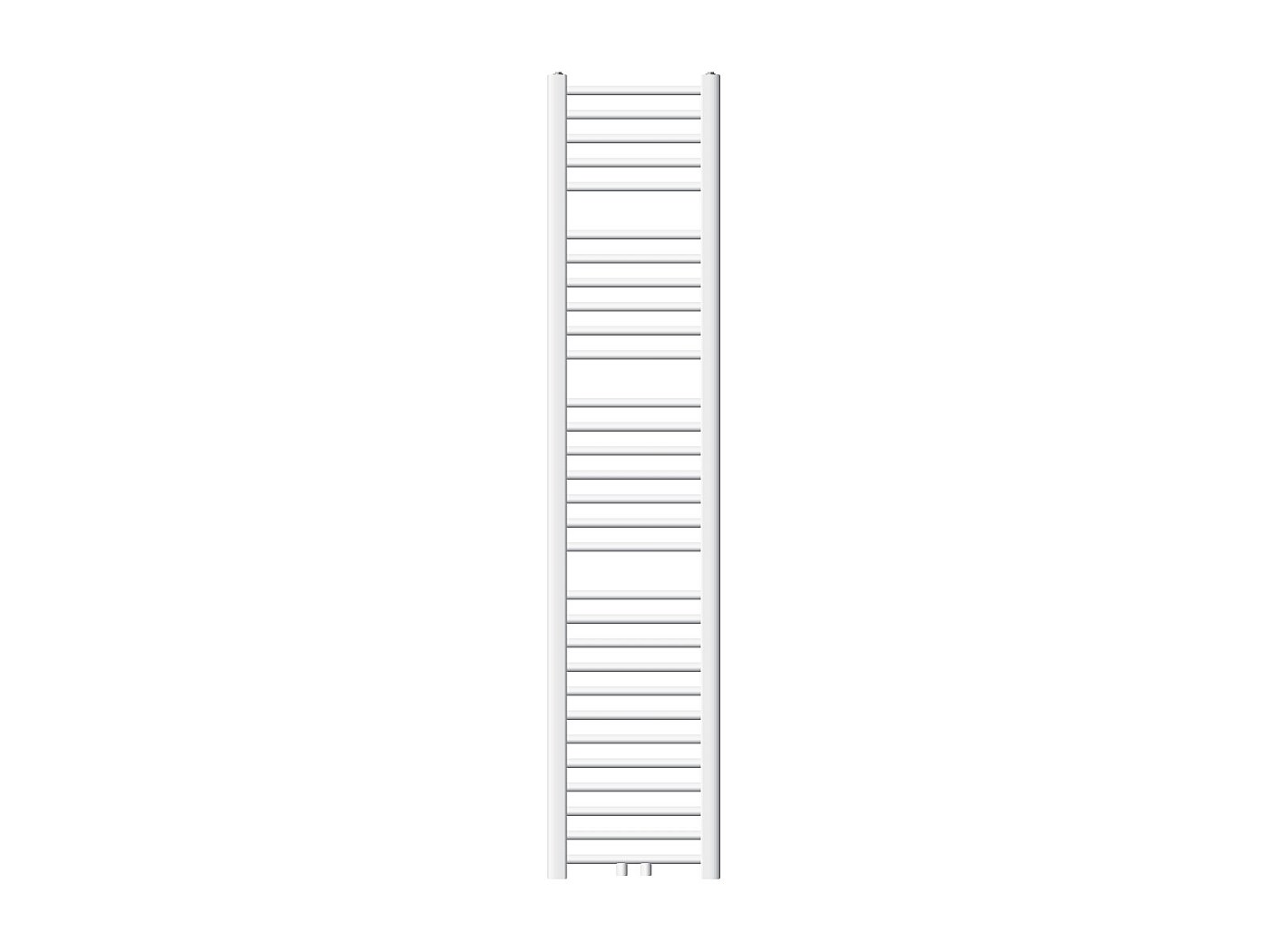 Termosifone Da Bagno Design — 500x1200 Mm, Bianco, Connessione Laterale, Distanza Mozzi 500 Mm