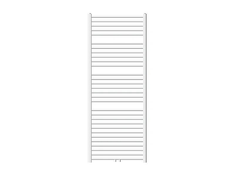 Radiateur sèche-serviette salle de bain droite blanc connexion central 75x180 cm