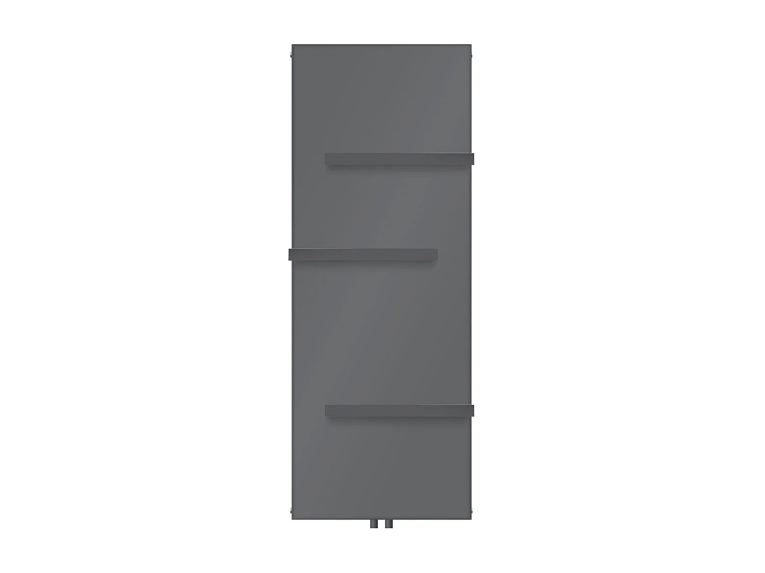 Radiateur plan avec 3 porte-serviettes Radiateur design 604x1600mm Anthracite