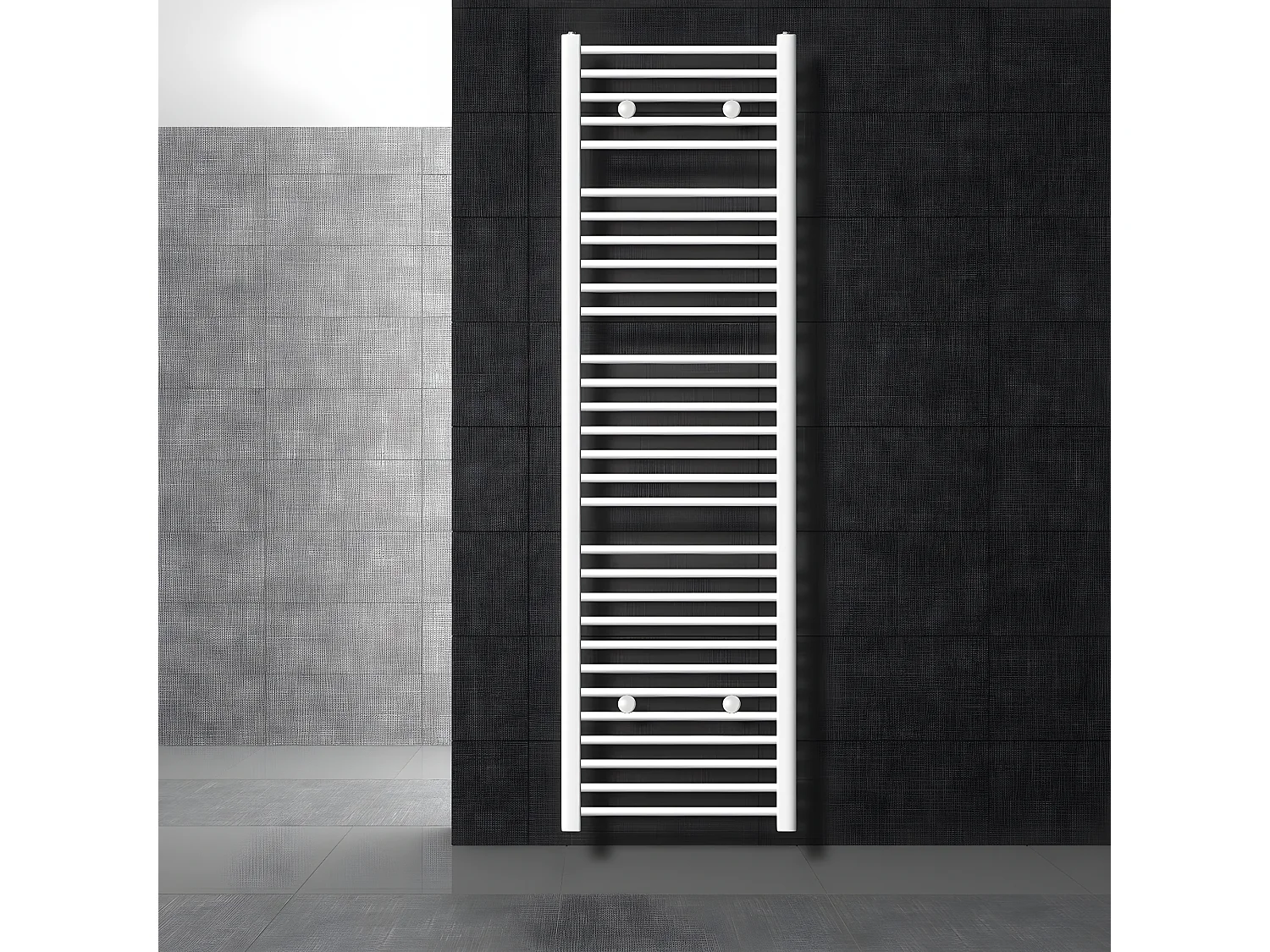 Radiatore Sahara termosifone calorifero per bagno laterale bianco 50x180 cm