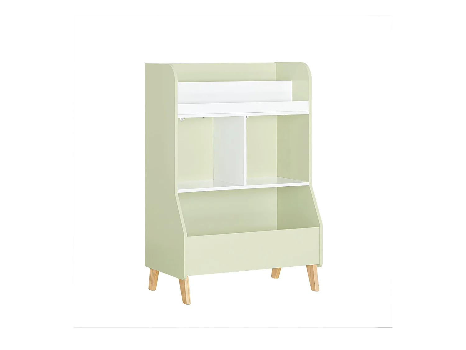 SoBuy KMB90-GR Étagère de Rangement Jouets pour Enfant, Étagère à Livres, Meuble de Rangement pour Chambre d'Enfants, Bibliothèque