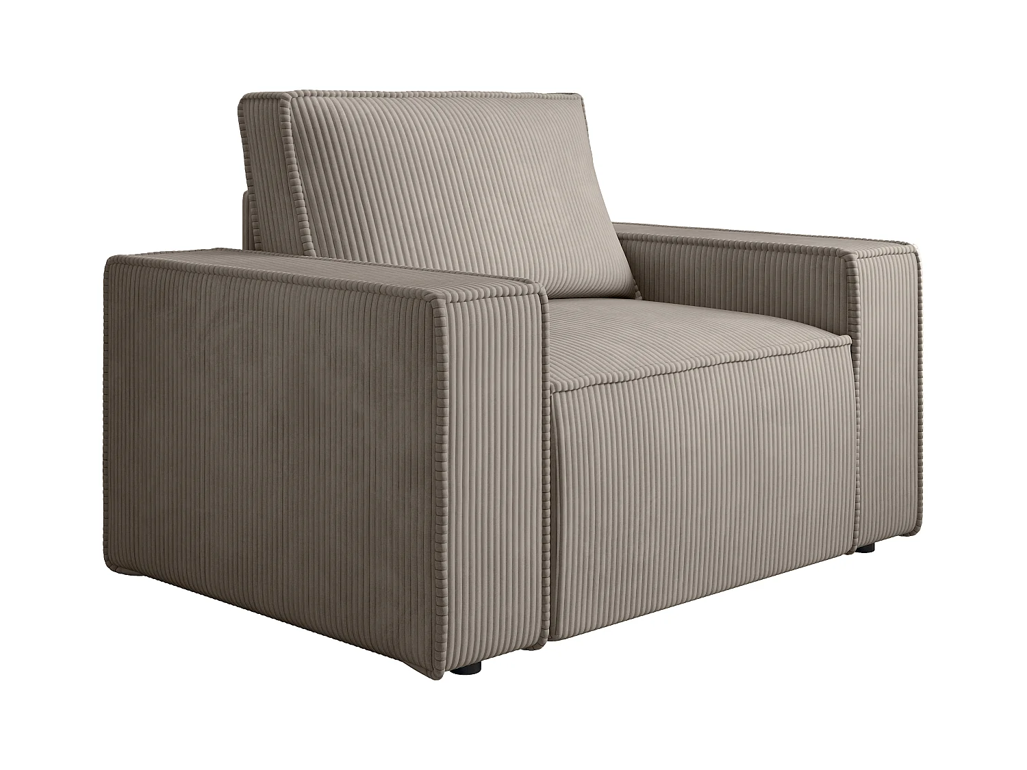 Sessel - Cord - Taupe - AMELIA