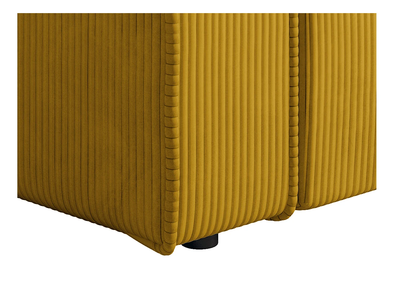 Poltrona in Velluto a coste Giallo - AMELIA