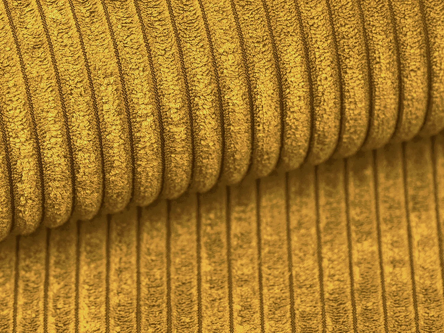 Poltrona in Velluto a coste Giallo - AMELIA