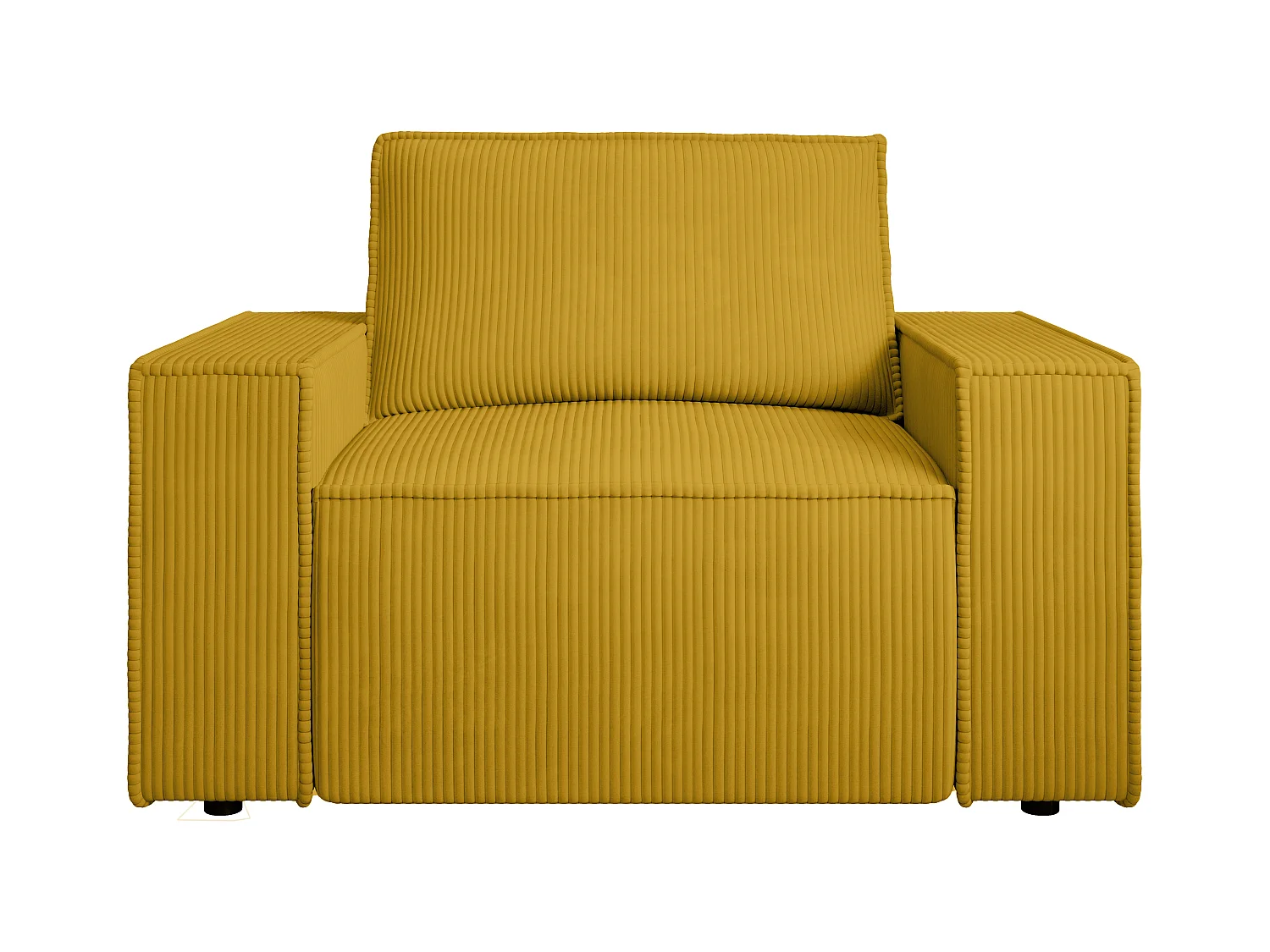 Sillón de pana amarillo AMELIA