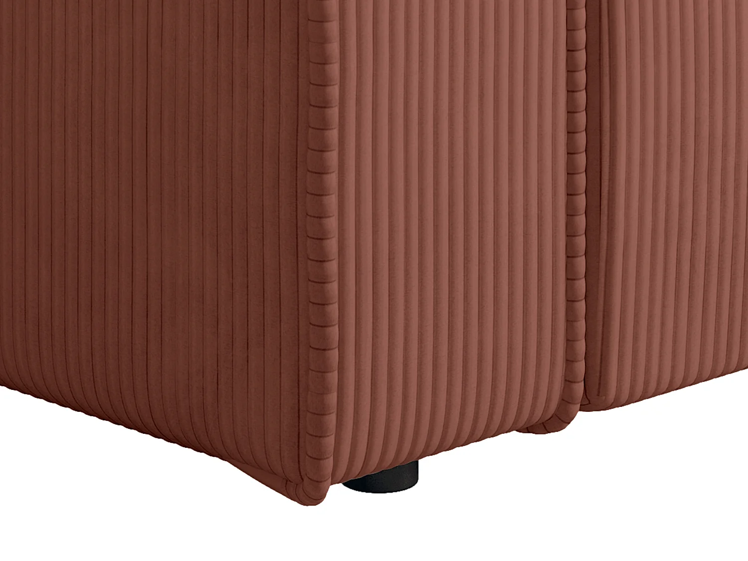 Lyserød fløjlslænestol AMELIA