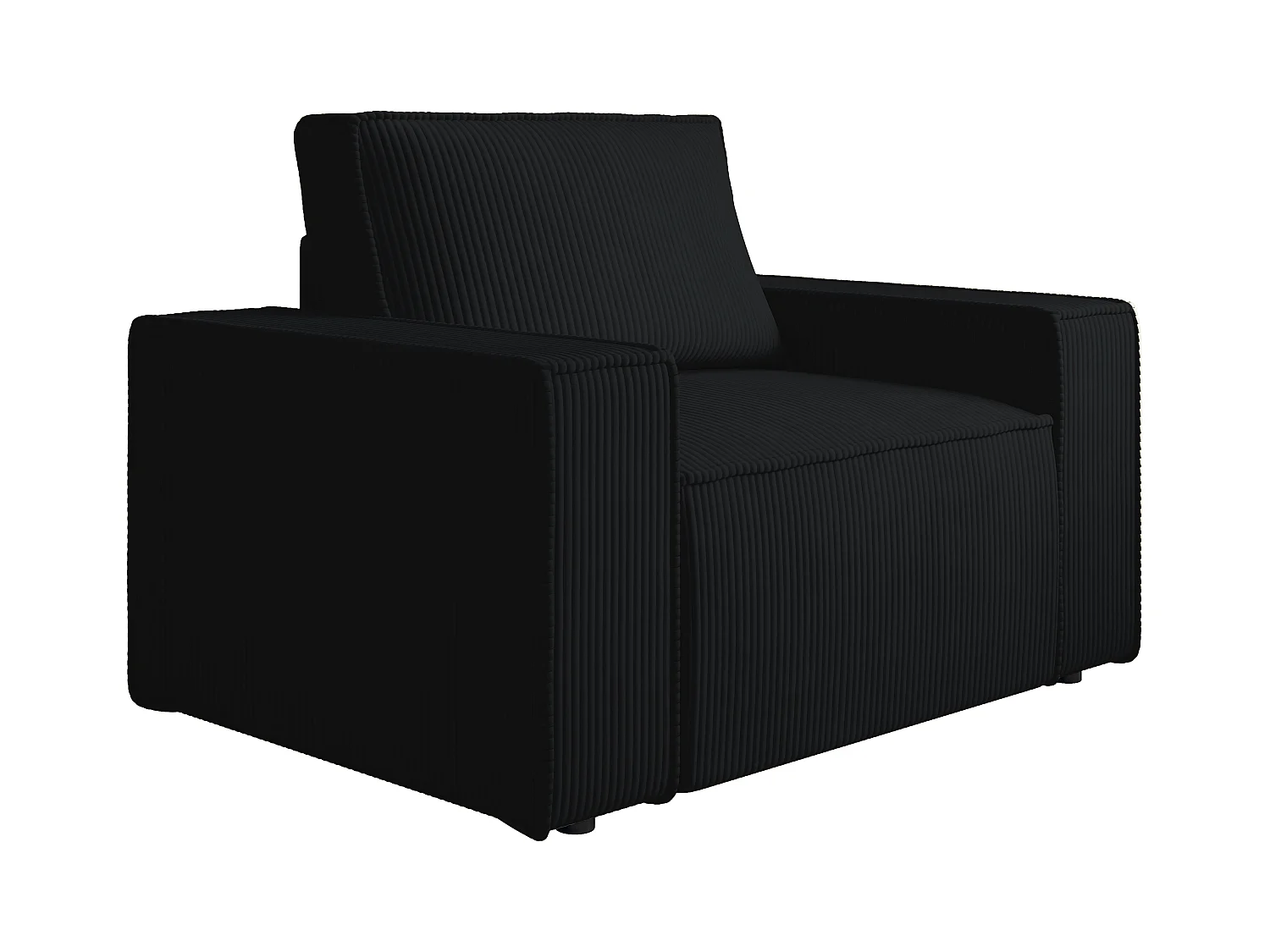 Sessel - Cord - Schwarz - AMELIA