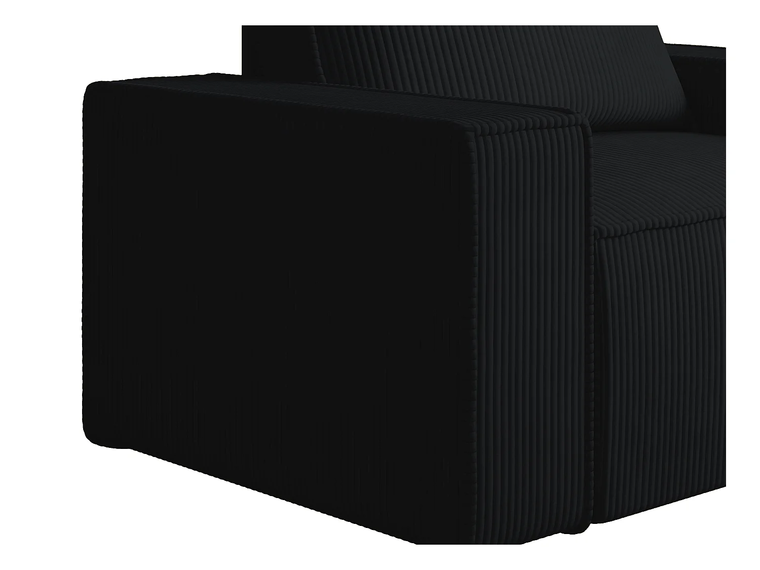 Sessel - Cord - Schwarz - AMELIA