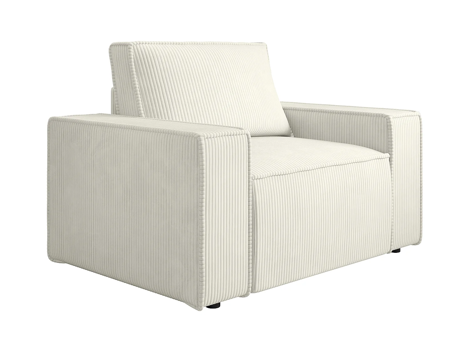 Sillón de pana blanco AMELIA