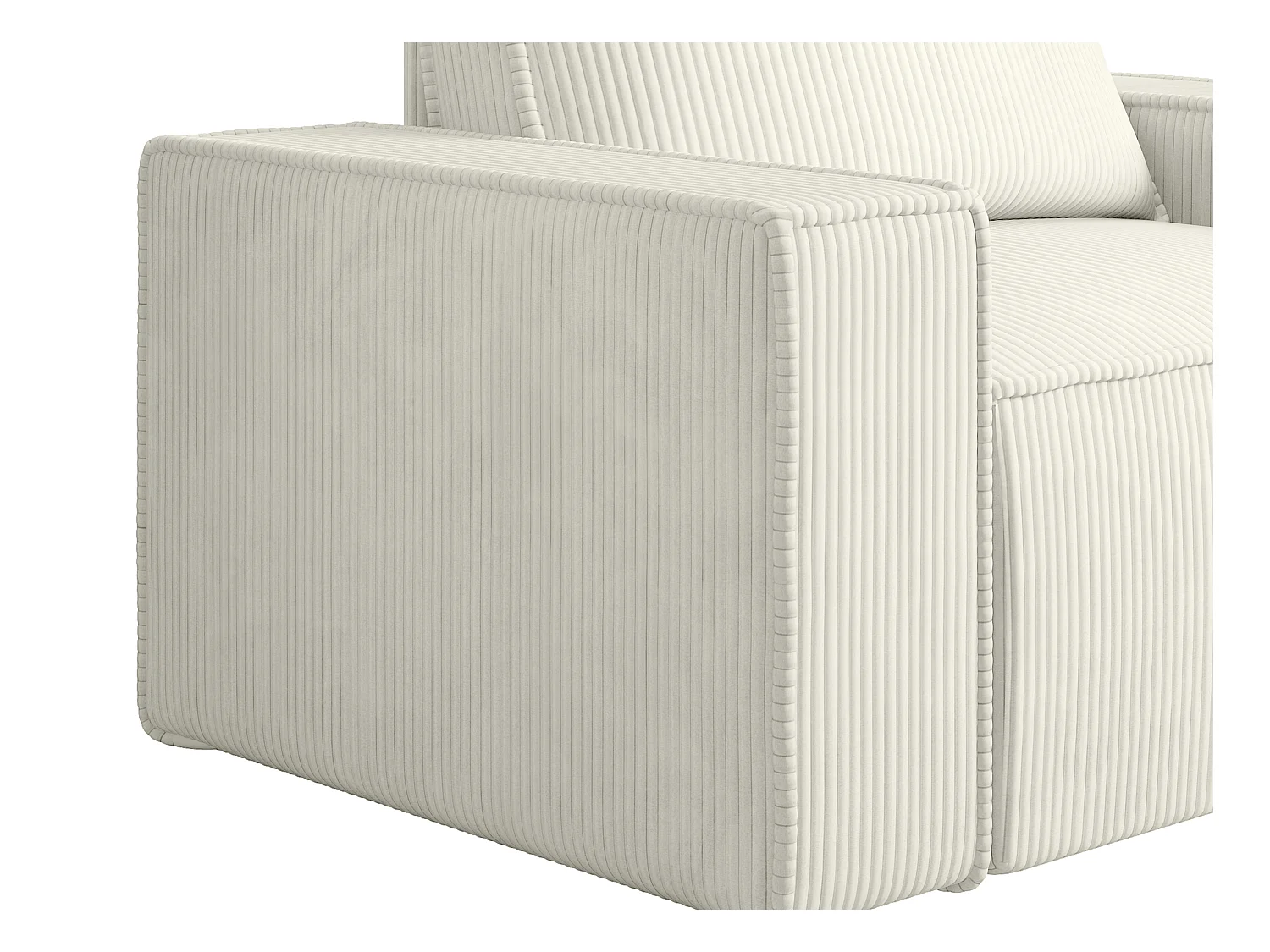 Sillón de pana blanco AMELIA