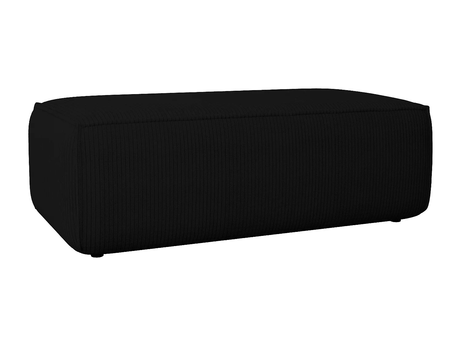 Hocker - Cord - Schwarz - AMELIA