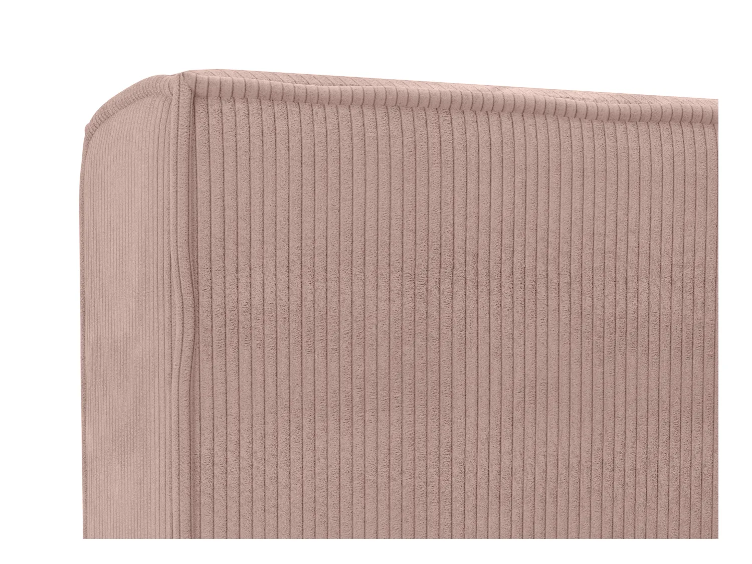 Bed met opbergruimte 180 x 200 cm - Ribfluweel - Roze + matras - TIMANO van Pascal Morabito