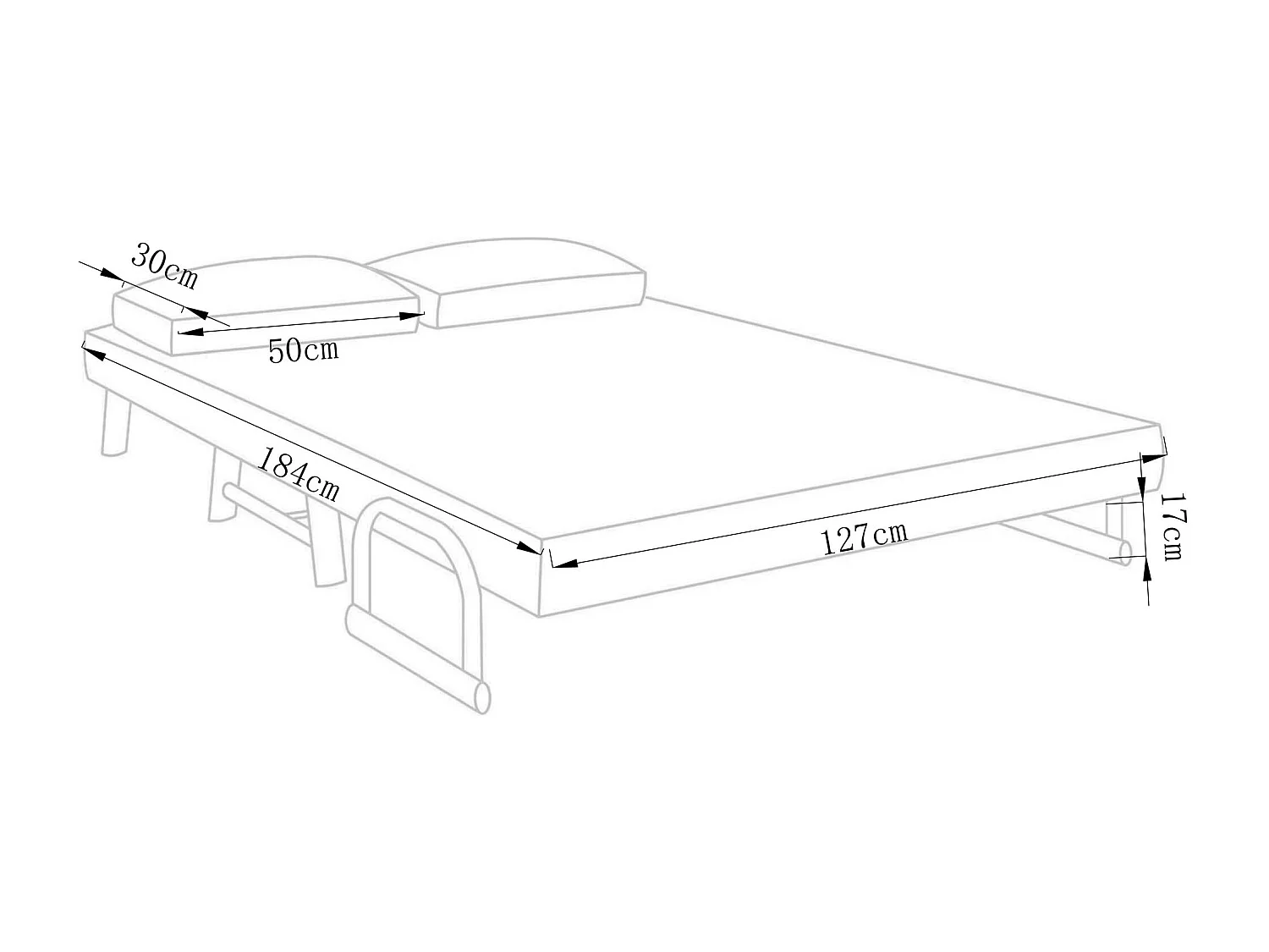 Sofa bed Kolino Red 0