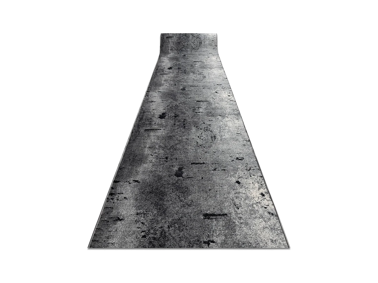 Loper antislip MARL Beton, gom grijs 80x350 cm