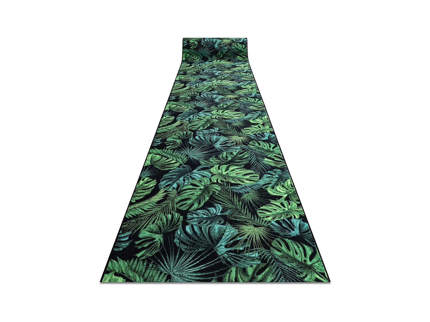TAPIS DE COULOIR antidérapant MONSTERA Feuilles la gomme vert 80x240 cm
