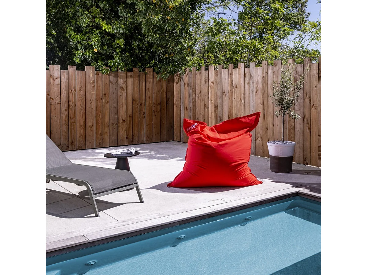 Pouf d'extérieur géant XL Rouge 130x165cm