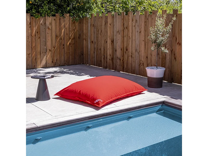 Pouf d'extérieur géant XL Rouge 130x165cm