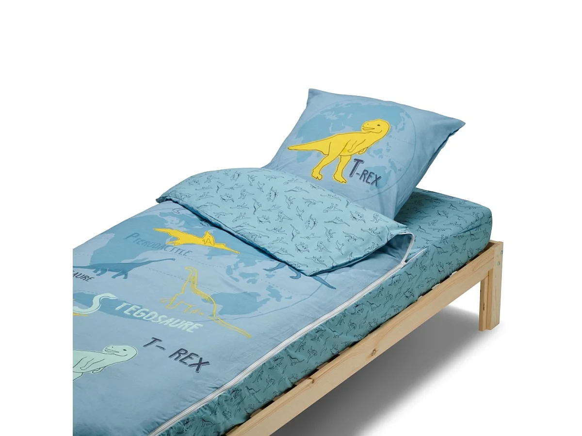 Rechange Caradou® T-Rex Parure de lit Enfant sans couette - 90x190cm