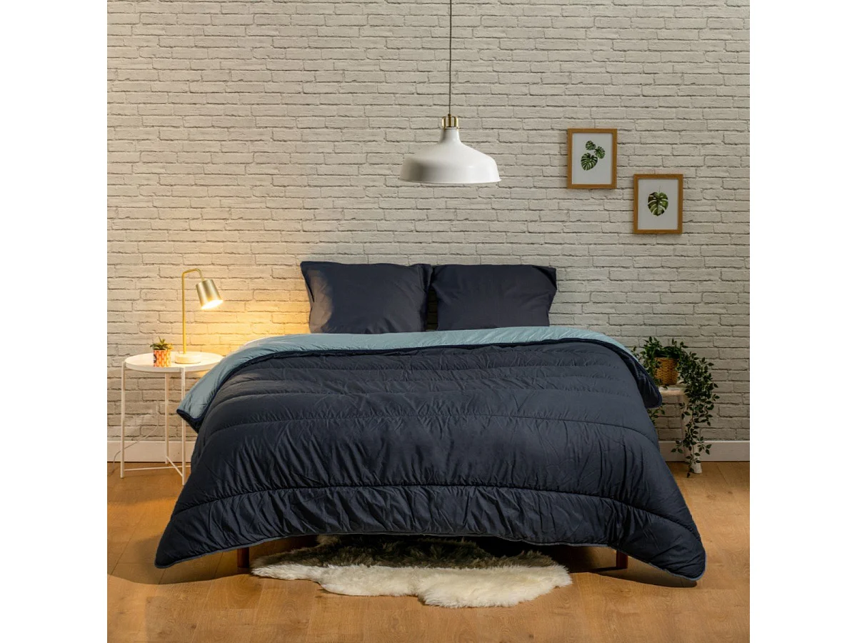 Couette imprimée microfibre chaude La Contraste 140x200cm