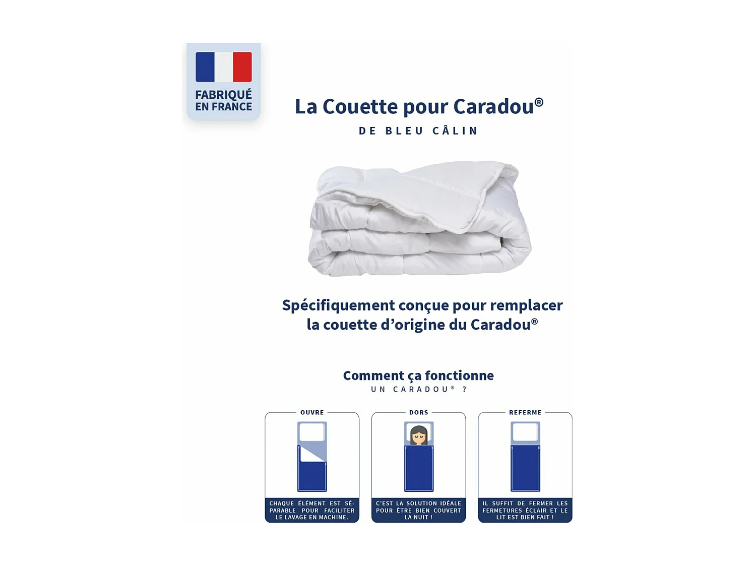 Couette pour Caradou® - Chaleur Temperée - 90x190cm