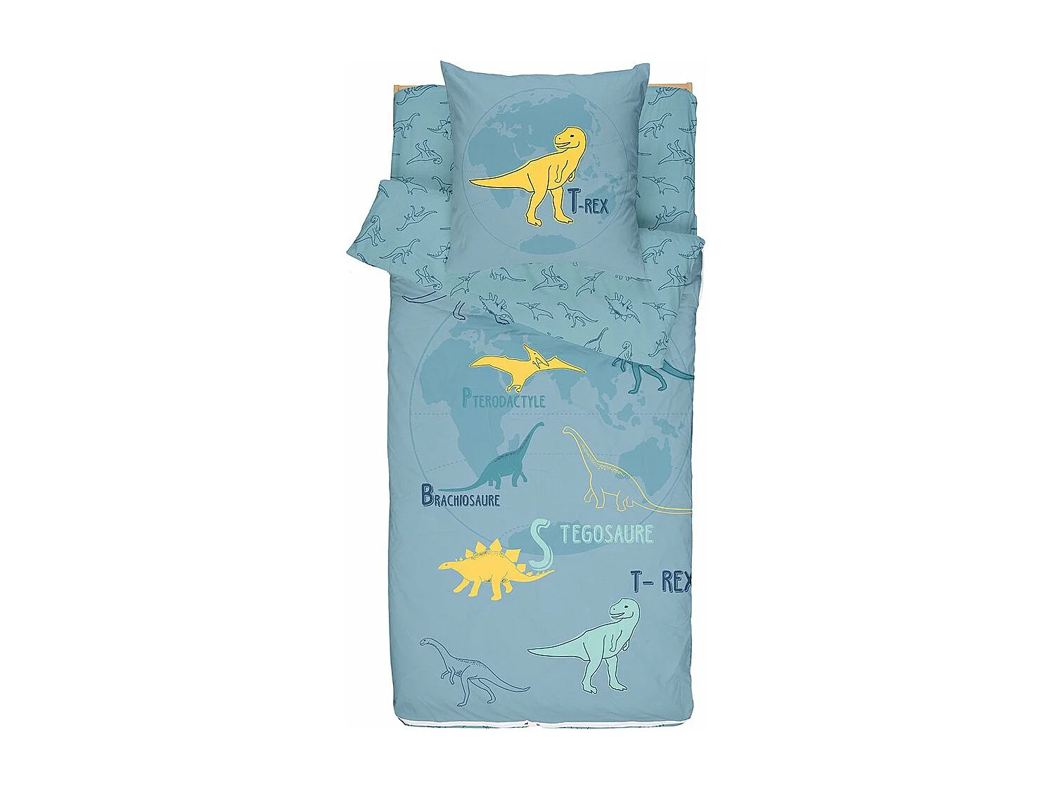 Caradou® T-Rex : Couchage prêt à dormir 3 en 1 - 90x190cm