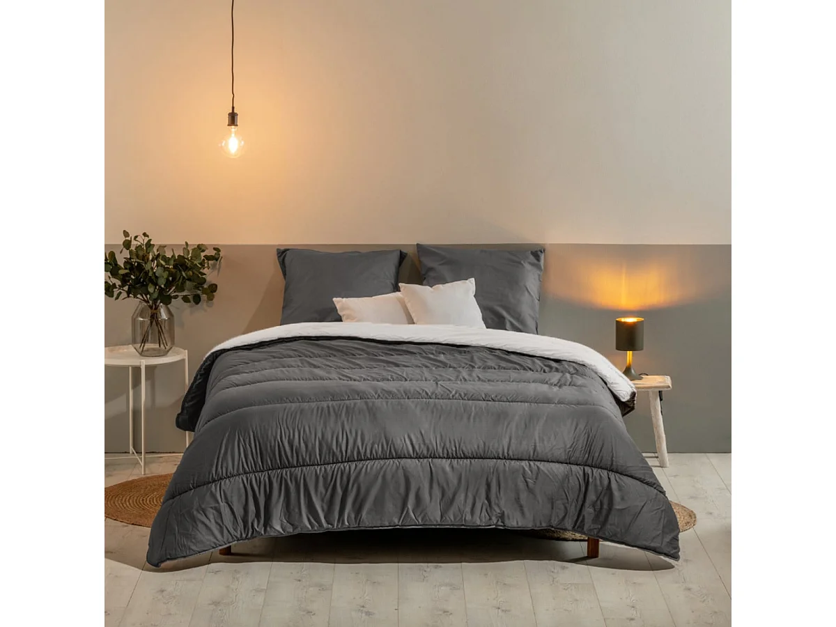 Couette imprimée microfibre chaude La Chaleureuse 140x200cm