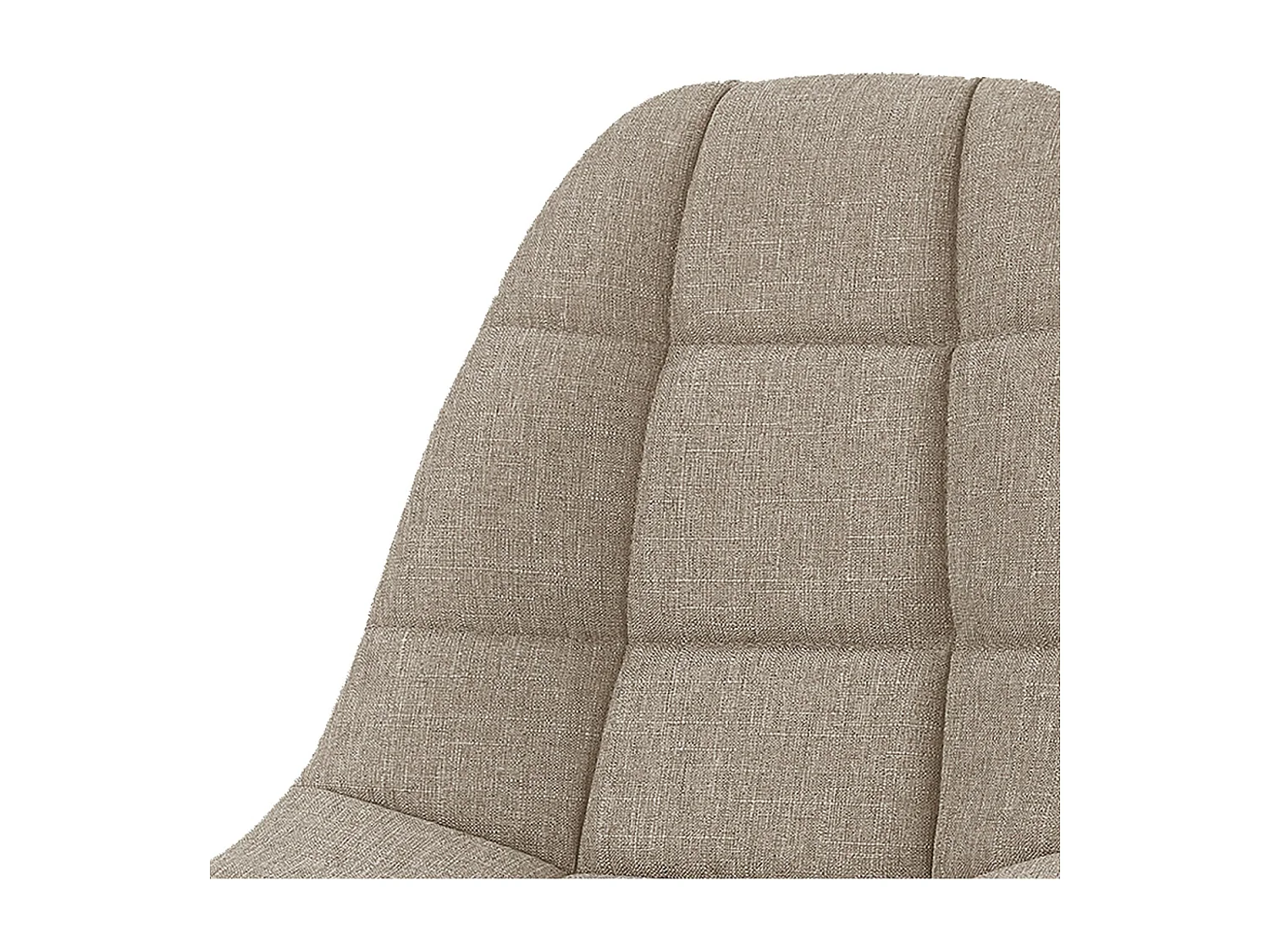 OWEN - Chaise de bar scandinave tissu Lin pied hêtre (x2)