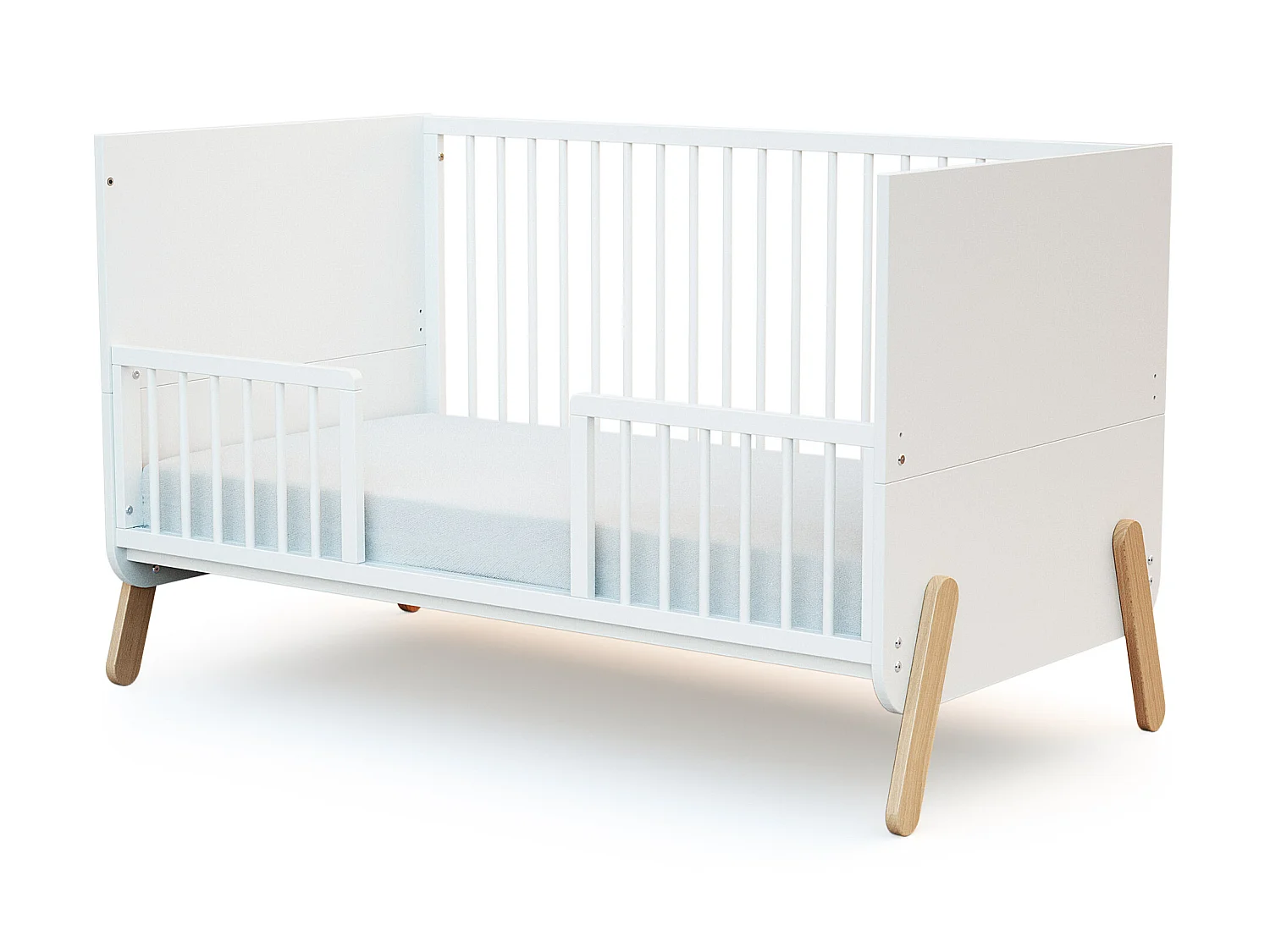 Wiegrail FESTIVE in hout Wit 140 cm