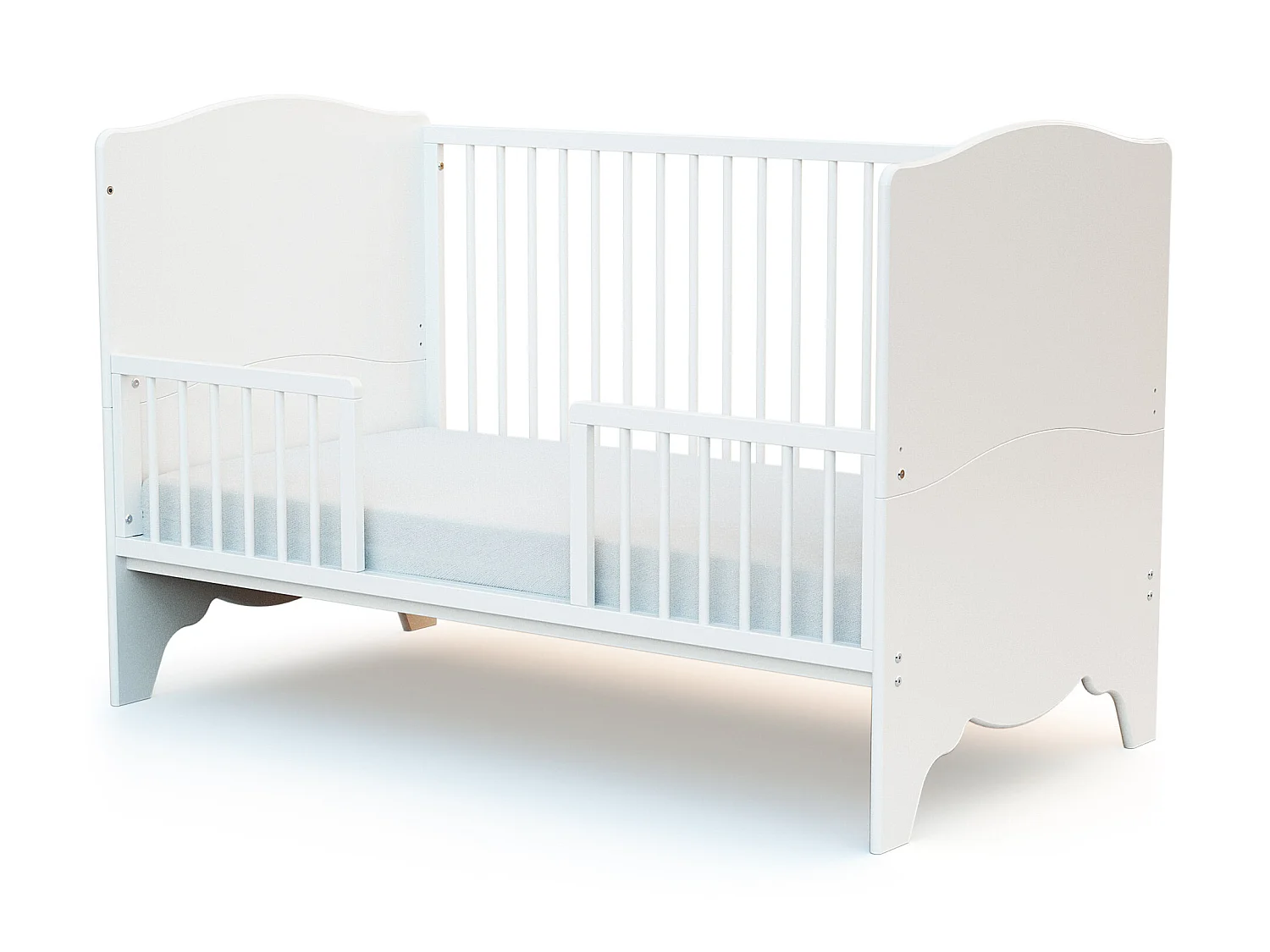 Wiegrail FESTIVE in hout Wit 140 cm