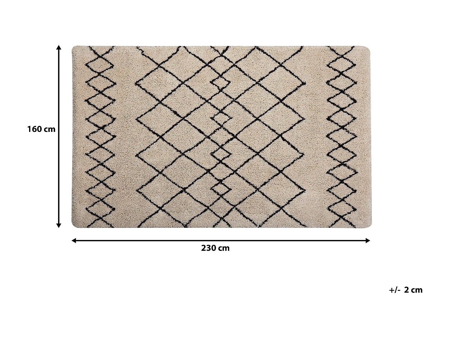 Tapis HAVSA Beige 160 x 230 cm