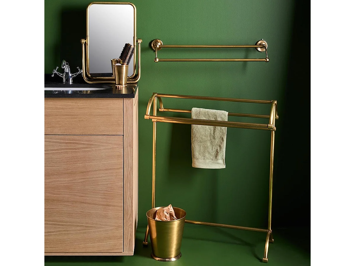 Naścienny wieszak na ręczniki Brass 2 szt.