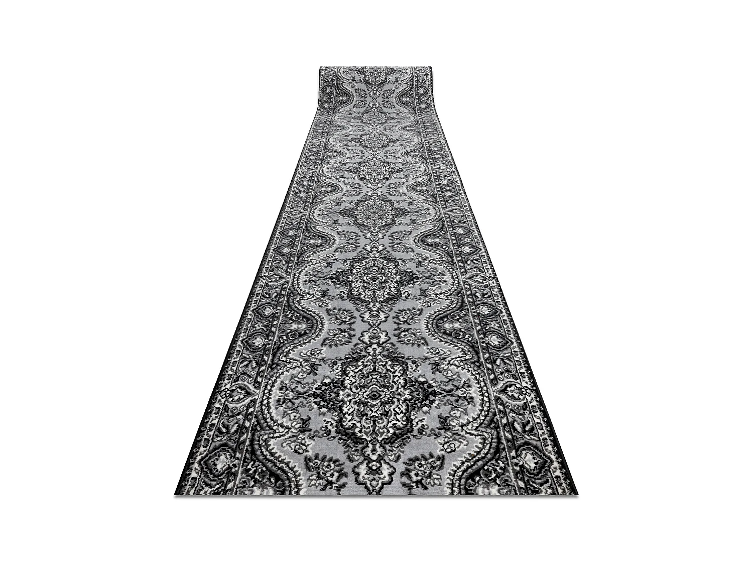 TAPIS DE COULOIR BCF MORAD Wiosna rougette gris 60x300 cm