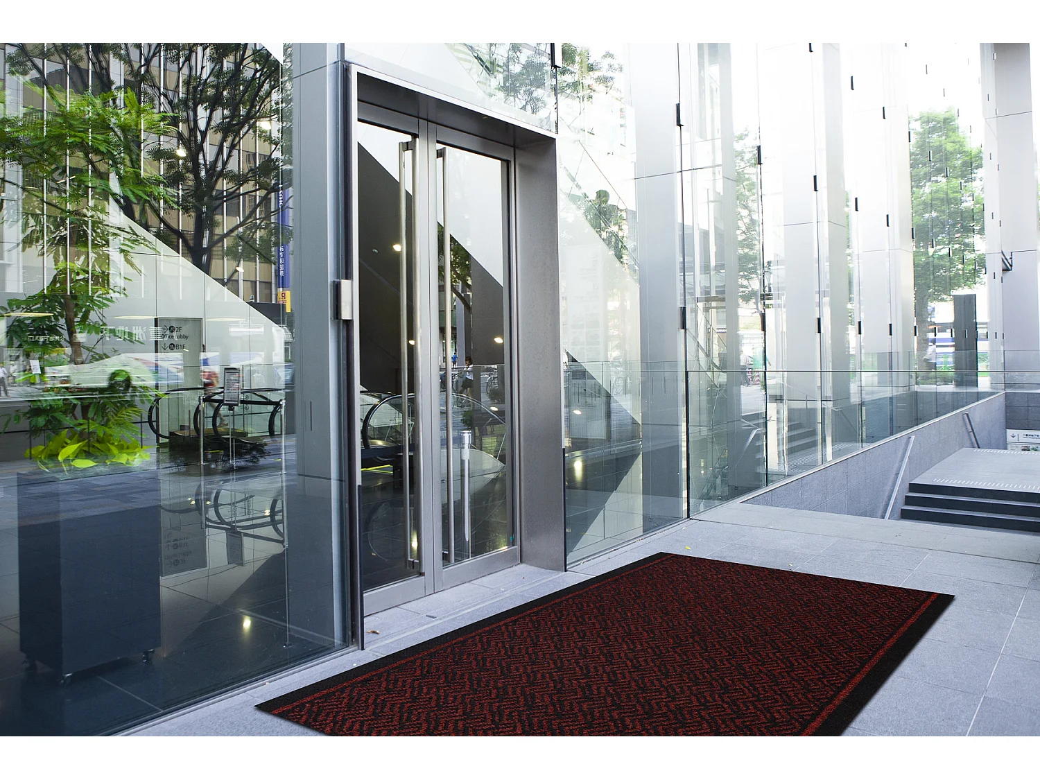 Ruitenwisser anti slip CORDOBA 3086 extern, intern, op een rubber - Ro 80x290 cm