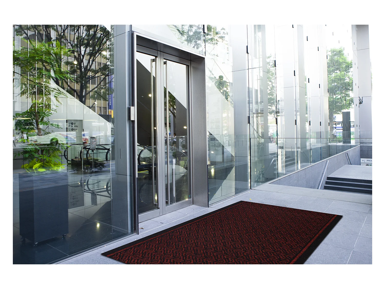 Ruitenwisser anti slip CORDOBA 3086 extern, intern, op een rubber - Ro 80x400 cm