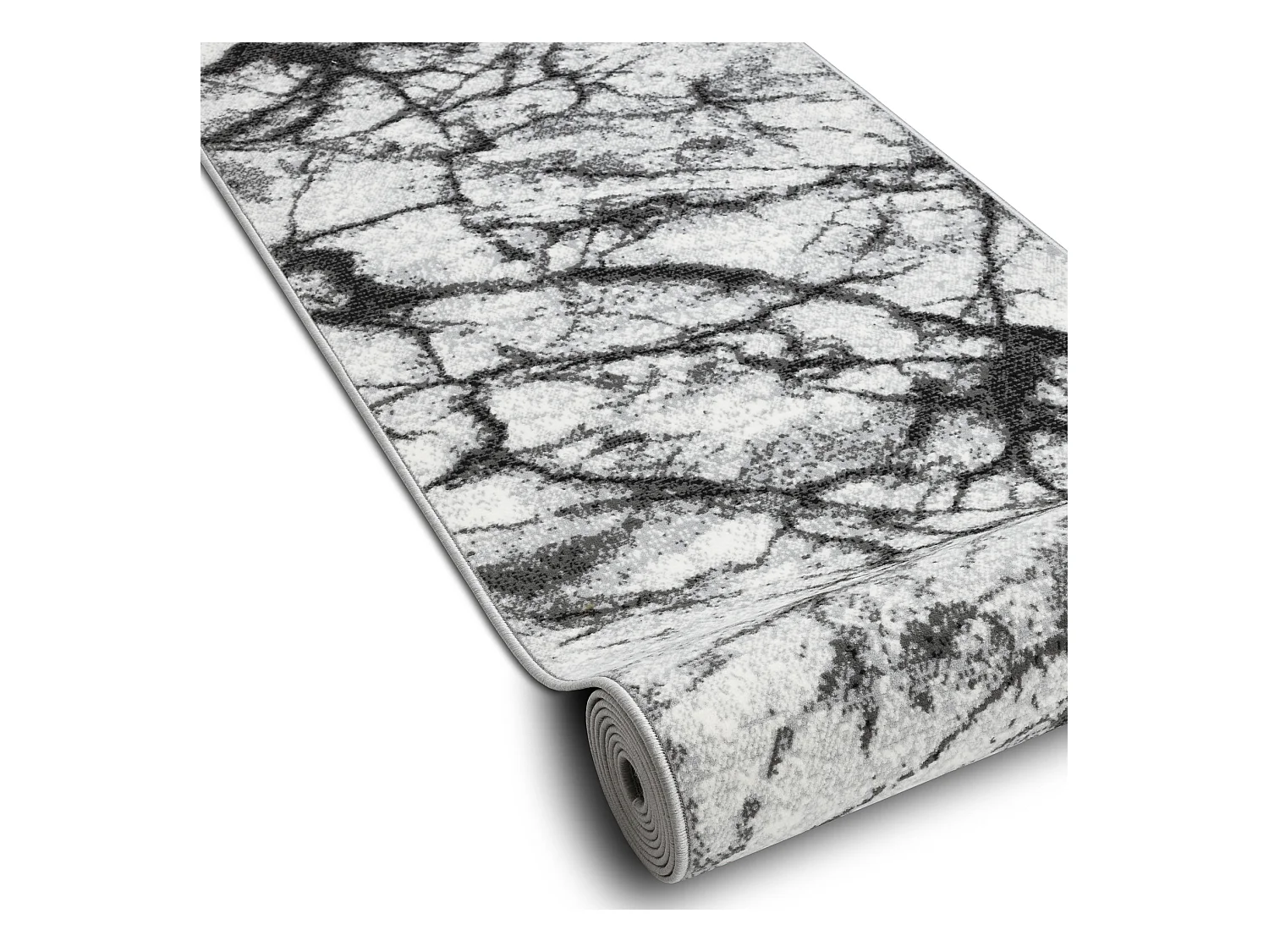 TAPIS DE COULOIR BCF MORAD Marmur Marbre gris 70x100 cm