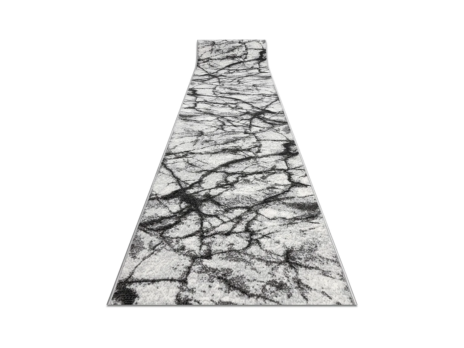 TAPIS DE COULOIR BCF MORAD Marmur Marbre gris 60x300 cm
