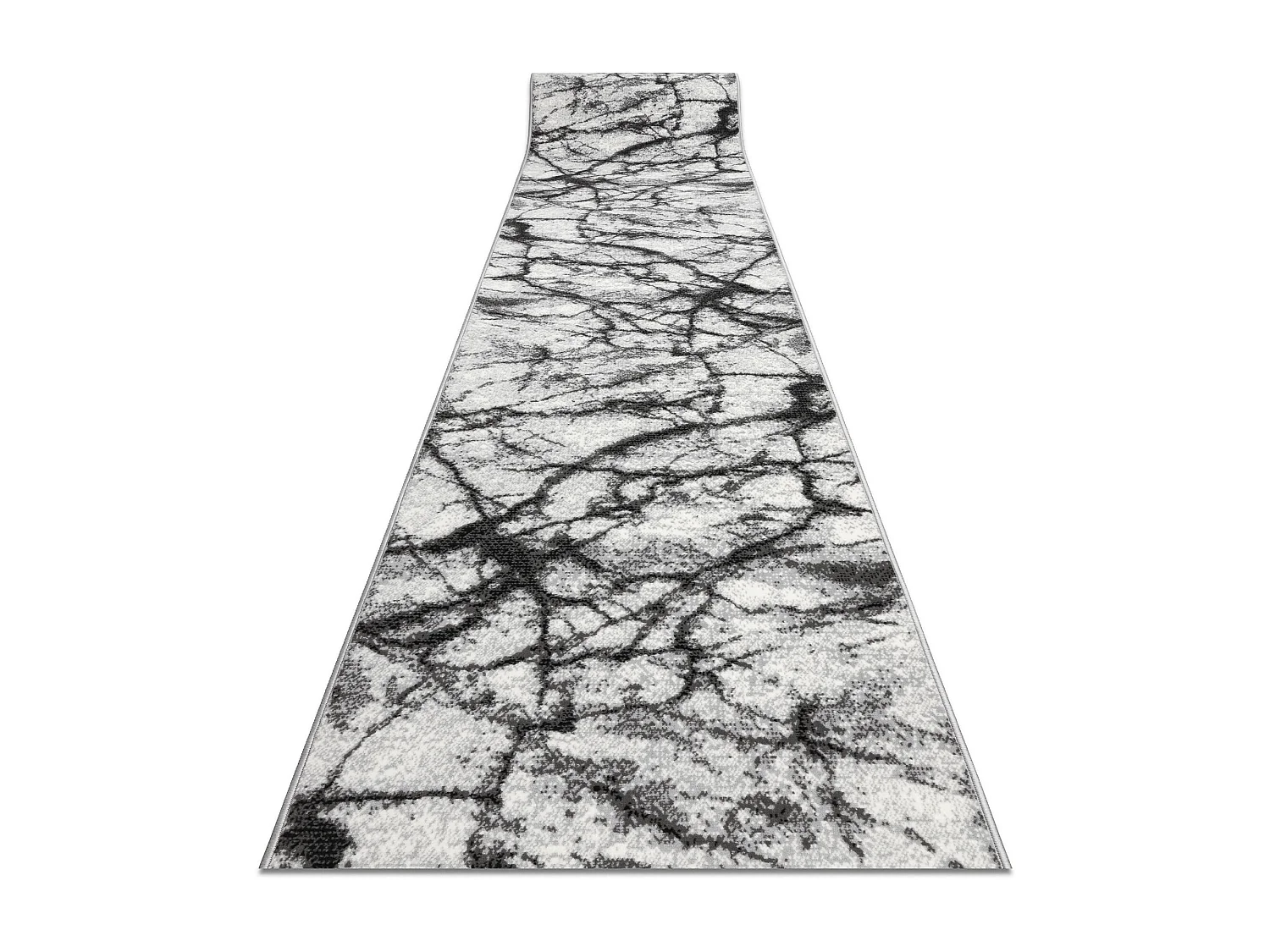 TAPIS DE COULOIR BCF MORAD Marmur Marbre gris 70x120 cm