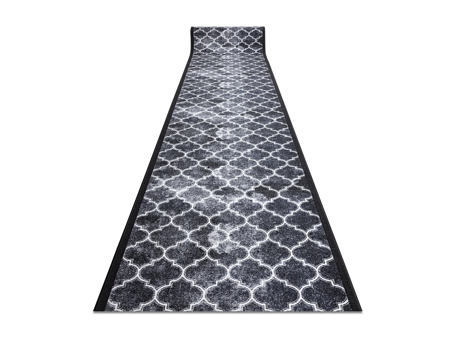 TAPIS DE COULOIR antidérapant CLOVER gris 100x150 cm