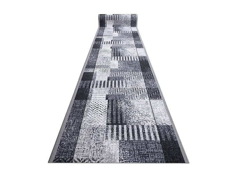 TAPIS DE COULOIR antidérapant ESSENZA gris 80x400 cm