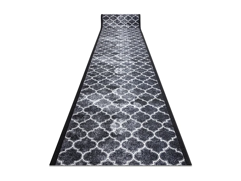 TAPIS DE COULOIR antidérapant CLOVER gris 80x350 cm