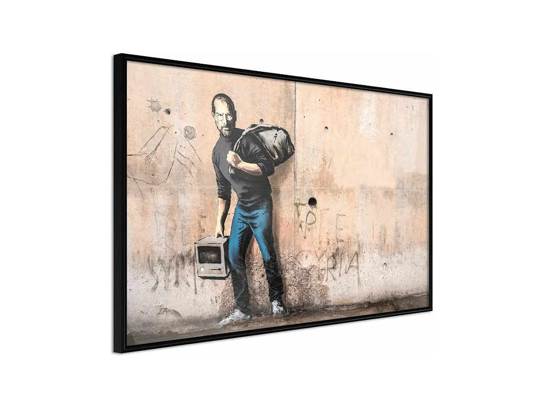 Affiche Murale Encadrée "Banksy The Son" 45 x 30 cm Noir