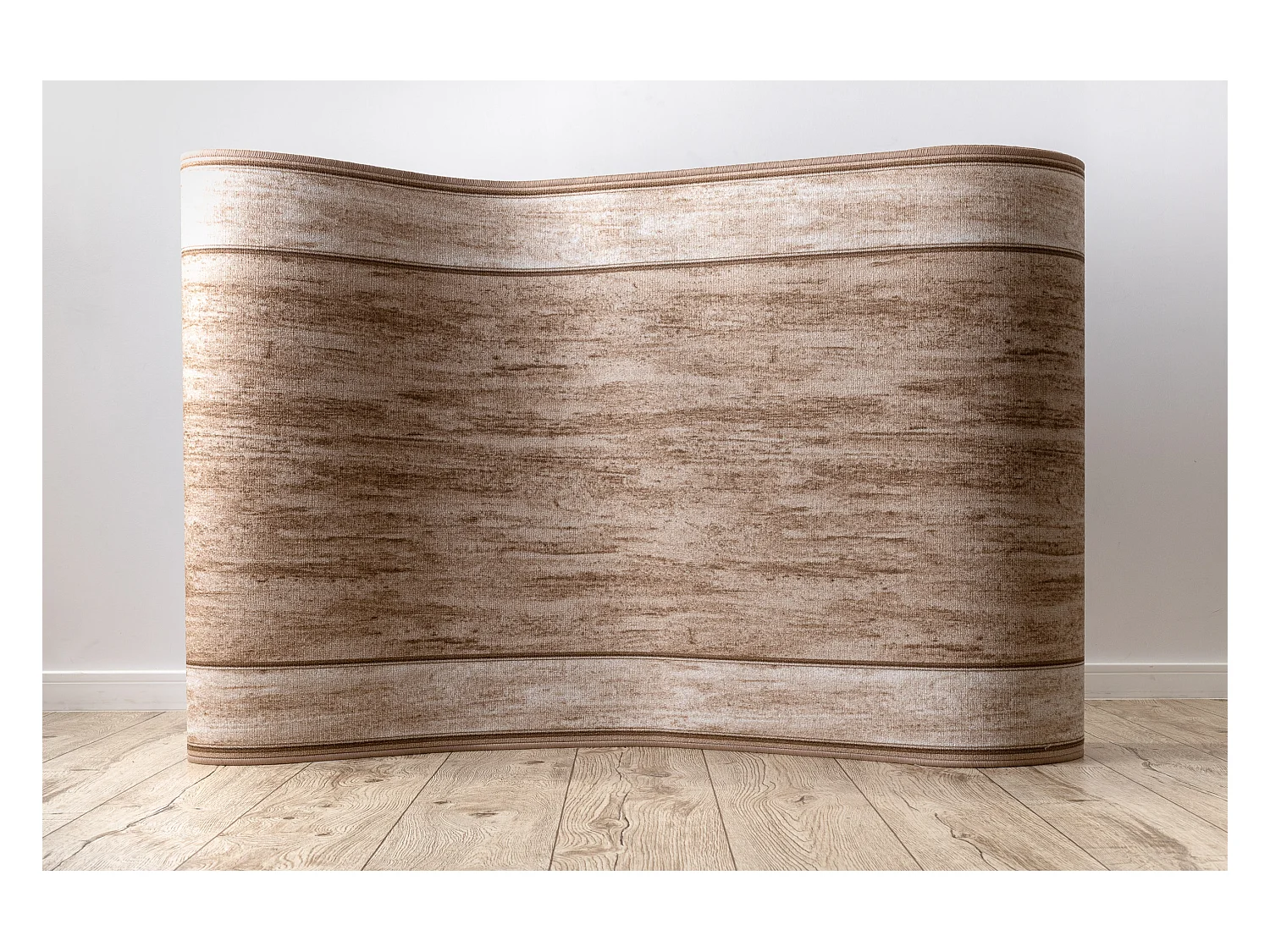 Vloerbekleding met rubber bekleed RAMA beige 100x400 cm